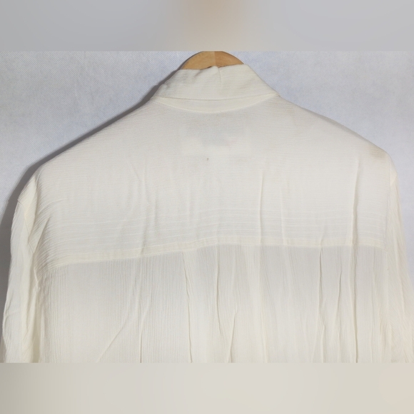 Vintage Evan Picone Sport Sz L White Casual Button Down Shirt - Picture 6 of 8